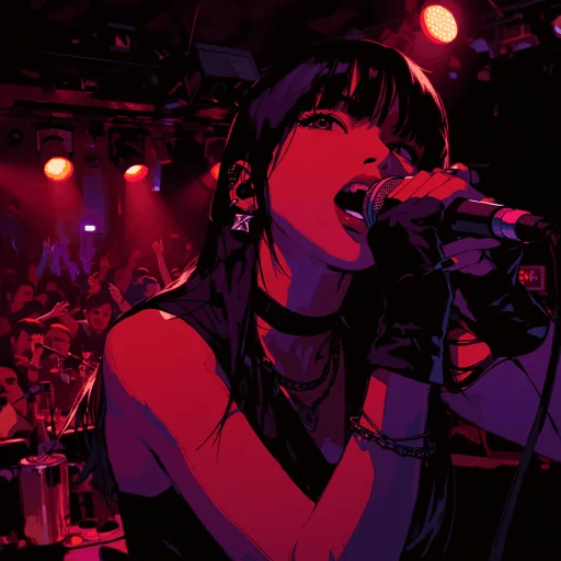 Actuación en Vivo de Rapera Japonesa de Dark Pop