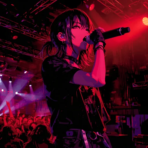 Actuación en Vivo de Rapera Japonesa de Dark Pop