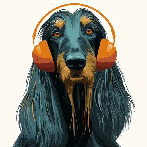 Bichón Frisé con Auriculares Rosados