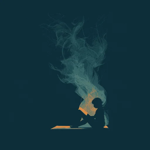 Ilustración Minimalista de Beethoven Tocando el Piano