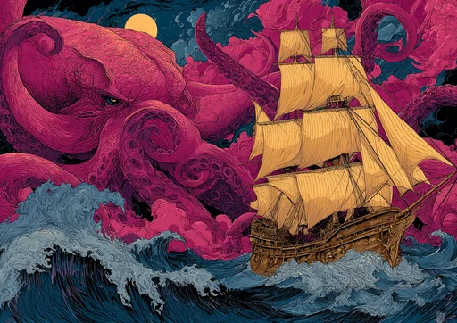 Ataque del Monstruoso Pulpo-Ceclacanto