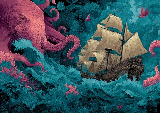 Ataque del Monstruoso Pulpo-Ceclacanto