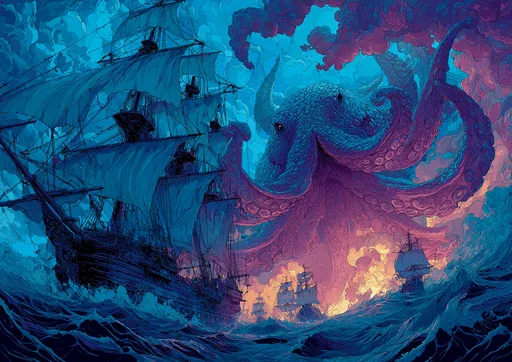 Ataque del Monstruoso Pulpo-Ceclacanto