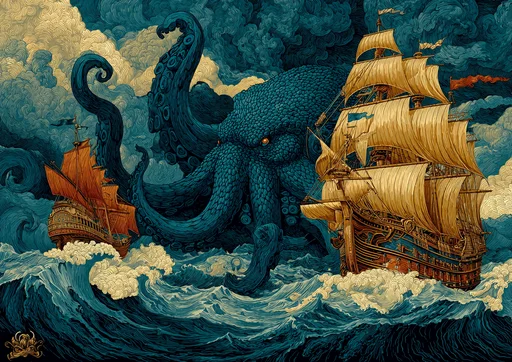 Ataque del Monstruoso Pulpo-Ceclacanto