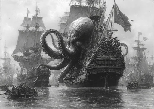 Ataque del Monstruoso Pulpo-Ceclacanto