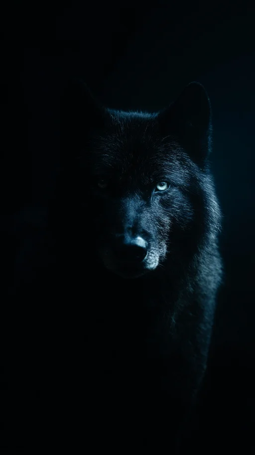 Retrato del Misterioso Lobo Oscuro