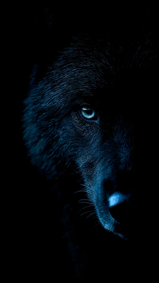 Retrato del Misterioso Lobo Oscuro