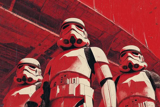 Póster de Propaganda Imperial de Stormtroopers Heroicos