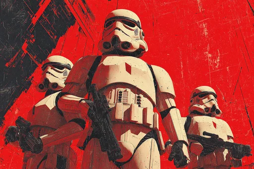 Póster de Propaganda Imperial de Stormtroopers Heroicos