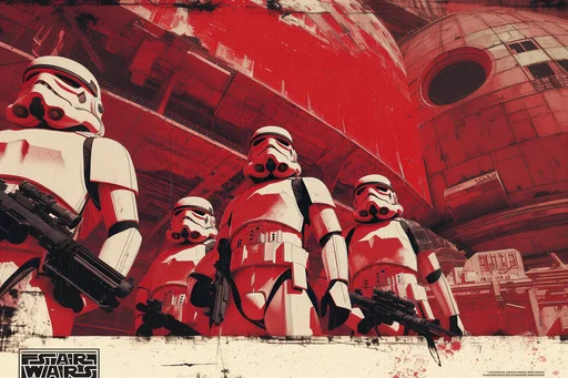 Póster de Propaganda Imperial de Stormtroopers Heroicos